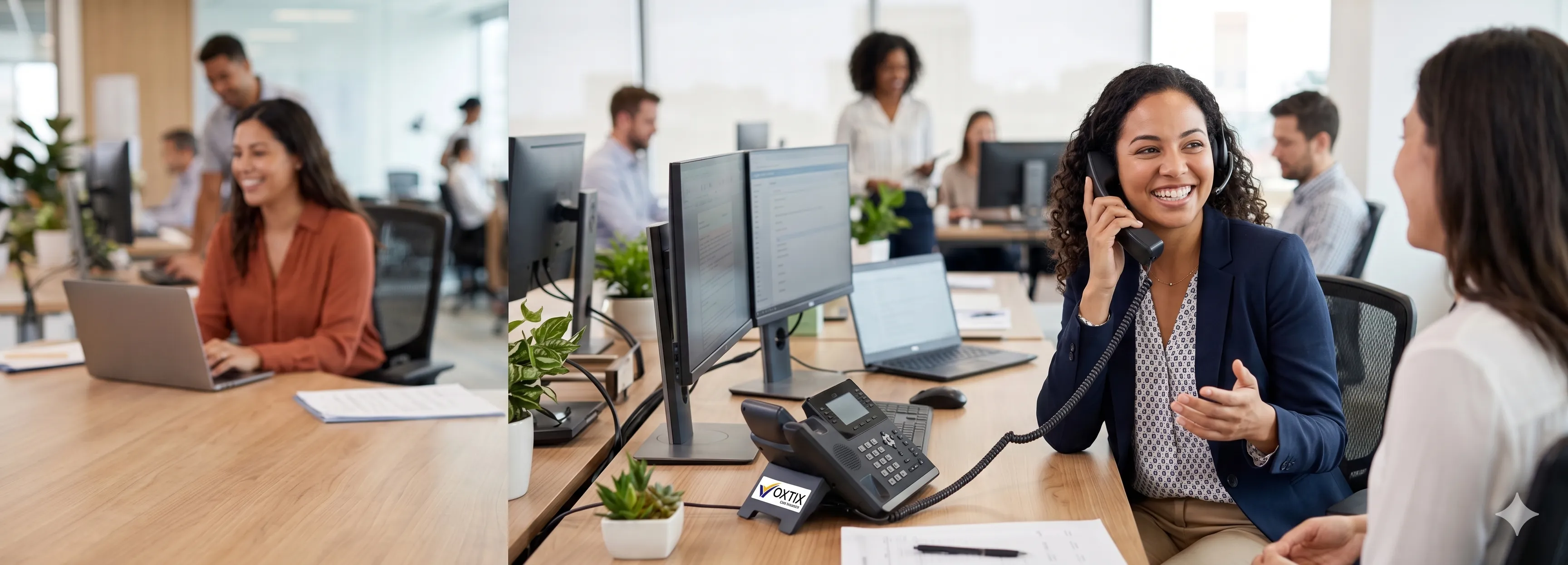 Professional using VOXTiX cloud phone system